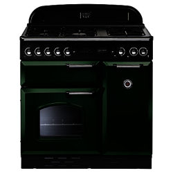 Rangemaster Classic 90 Dual Fuel Range Cooker Racing Green